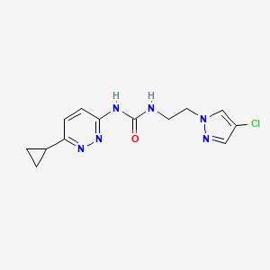 1-[2-(4-Chloropyrazol-1-yl)ethyl]-3-(6-cyclopropylpyridazin-3-yl)urea