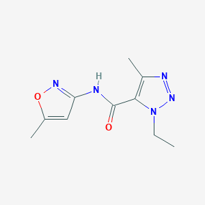 3-ethyl-5-methyl-N-(5-methyl-1,2-oxazol-3-yl)triazole-4-carboxamide