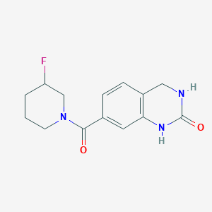 7-(3-fluoropiperidine-1-carbonyl)-3,4-dihydro-1H-quinazolin-2-one