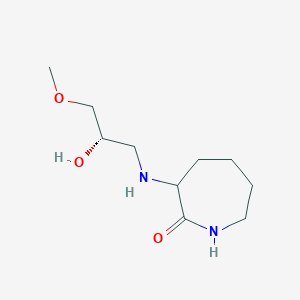 3-[[(2S)-2-hydroxy-3-methoxypropyl]amino]azepan-2-one