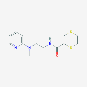 N-[2-[methyl(pyridin-2-yl)amino]ethyl]-1,4-dithiane-2-carboxamide