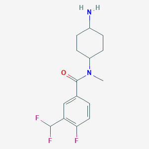 N-(4-aminocyclohexyl)-3-(difluoromethyl)-4-fluoro-N-methylbenzamide