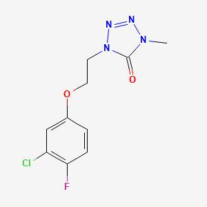 1-[2-(3-Chloro-4-fluorophenoxy)ethyl]-4-methyltetrazol-5-one