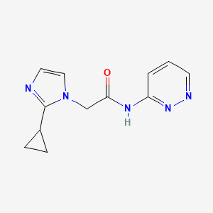 2-(2-cyclopropylimidazol-1-yl)-N-pyridazin-3-ylacetamide