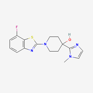 1-(7-Fluoro-1,3-benzothiazol-2-yl)-4-(1-methylimidazol-2-yl)piperidin-4-ol