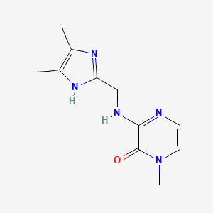 3-[(4,5-dimethyl-1H-imidazol-2-yl)methylamino]-1-methylpyrazin-2-one