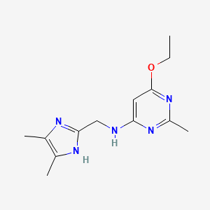 N-[(4,5-dimethyl-1H-imidazol-2-yl)methyl]-6-ethoxy-2-methylpyrimidin-4-amine