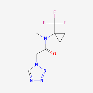 N-methyl-2-(tetrazol-1-yl)-N-[1-(trifluoromethyl)cyclopropyl]acetamide