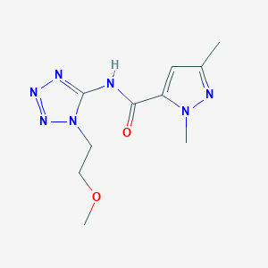 N-[1-(2-methoxyethyl)tetrazol-5-yl]-2,5-dimethylpyrazole-3-carboxamide