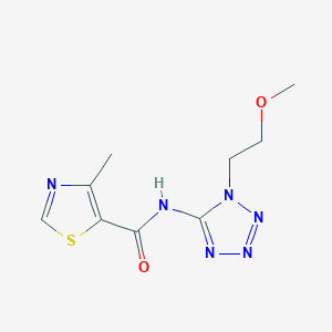 N-[1-(2-methoxyethyl)tetrazol-5-yl]-4-methyl-1,3-thiazole-5-carboxamide