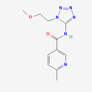 N-[1-(2-methoxyethyl)tetrazol-5-yl]-6-methylpyridine-3-carboxamide