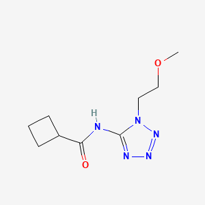 N-[1-(2-methoxyethyl)tetrazol-5-yl]cyclobutanecarboxamide