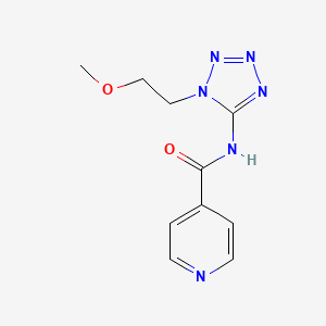 N-[1-(2-methoxyethyl)tetrazol-5-yl]pyridine-4-carboxamide