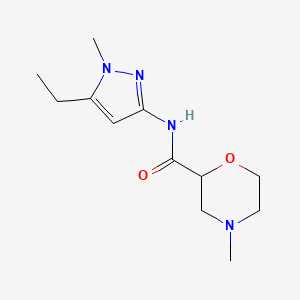 N-(5-ethyl-1-methylpyrazol-3-yl)-4-methylmorpholine-2-carboxamide