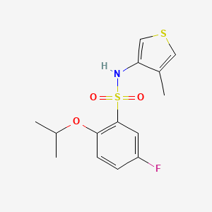 5-fluoro-N-(4-methylthiophen-3-yl)-2-propan-2-yloxybenzenesulfonamide