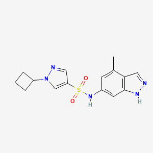 1-cyclobutyl-N-(4-methyl-1H-indazol-6-yl)pyrazole-4-sulfonamide