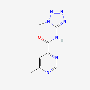 6-methyl-N-(1-methyltetrazol-5-yl)pyrimidine-4-carboxamide