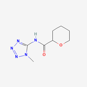 N-(1-methyltetrazol-5-yl)oxane-2-carboxamide