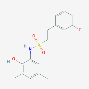 2-(3-fluorophenyl)-N-(2-hydroxy-3,5-dimethylphenyl)ethanesulfonamide