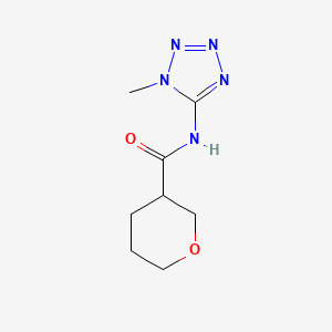 N-(1-methyltetrazol-5-yl)oxane-3-carboxamide