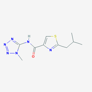 2-(2-methylpropyl)-N-(1-methyltetrazol-5-yl)-1,3-thiazole-4-carboxamide