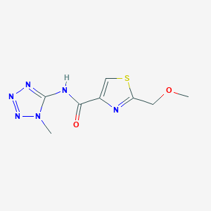 molecular formula C8H10N6O2S B7416177 2-(methoxymethyl)-N-(1-methyltetrazol-5-yl)-1,3-thiazole-4-carboxamide 