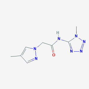 2-(4-methylpyrazol-1-yl)-N-(1-methyltetrazol-5-yl)acetamide