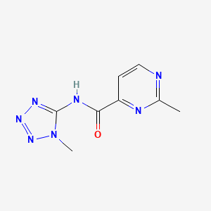 2-methyl-N-(1-methyltetrazol-5-yl)pyrimidine-4-carboxamide