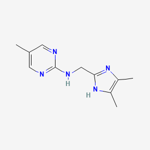 N-[(4,5-dimethyl-1H-imidazol-2-yl)methyl]-5-methylpyrimidin-2-amine