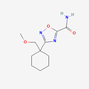 3-[1-(Methoxymethyl)cyclohexyl]-1,2,4-oxadiazole-5-carboxamide