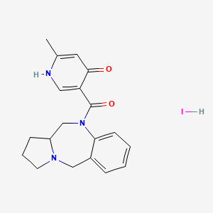 5-(6,6a,7,8,9,11-hexahydropyrrolo[2,1-c][1,4]benzodiazepine-5-carbonyl)-2-methyl-1H-pyridin-4-one;hydroiodide