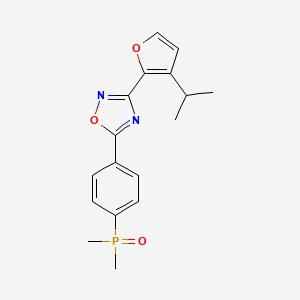 5-(4-Dimethylphosphorylphenyl)-3-(3-propan-2-ylfuran-2-yl)-1,2,4-oxadiazole