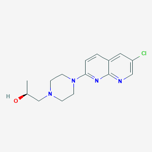 (2S)-1-[4-(6-chloro-1,8-naphthyridin-2-yl)piperazin-1-yl]propan-2-ol