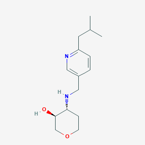 (3S,4R)-4-[[6-(2-methylpropyl)pyridin-3-yl]methylamino]oxan-3-ol