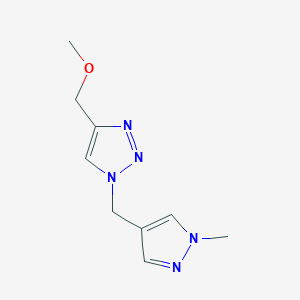 4-(Methoxymethyl)-1-[(1-methylpyrazol-4-yl)methyl]triazole