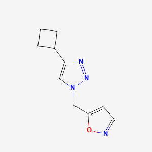 5-[(4-Cyclobutyltriazol-1-yl)methyl]-1,2-oxazole