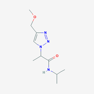 2-[4-(methoxymethyl)triazol-1-yl]-N-propan-2-ylpropanamide