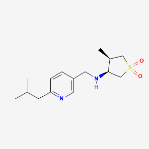 (3S,4R)-4-methyl-N-[[6-(2-methylpropyl)pyridin-3-yl]methyl]-1,1-dioxothiolan-3-amine