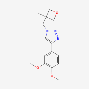 4-(3,4-Dimethoxyphenyl)-1-[(3-methyloxetan-3-yl)methyl]triazole