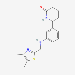 6-[3-[(4,5-Dimethyl-1,3-thiazol-2-yl)methylamino]phenyl]piperidin-2-one