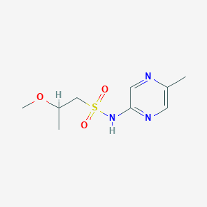 molecular formula C9H15N3O3S B7416519 2-methoxy-N-(5-methylpyrazin-2-yl)propane-1-sulfonamide 