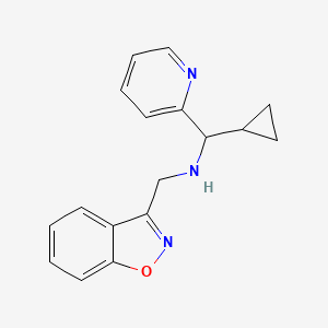 N-(1,2-benzoxazol-3-ylmethyl)-1-cyclopropyl-1-pyridin-2-ylmethanamine