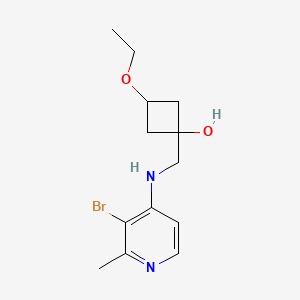 1-[[(3-Bromo-2-methylpyridin-4-yl)amino]methyl]-3-ethoxycyclobutan-1-ol