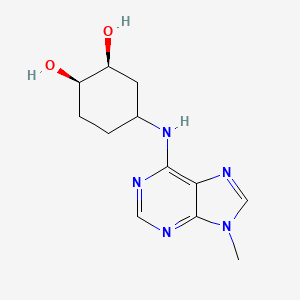 (1R,2S)-4-[(9-methylpurin-6-yl)amino]cyclohexane-1,2-diol