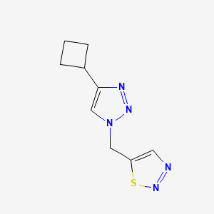 5-[(4-Cyclobutyltriazol-1-yl)methyl]thiadiazole