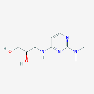 (2R)-3-[[2-(dimethylamino)pyrimidin-4-yl]amino]propane-1,2-diol