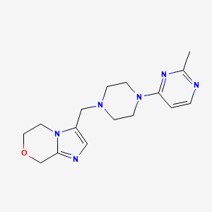 3-[[4-(2-methylpyrimidin-4-yl)piperazin-1-yl]methyl]-6,8-dihydro-5H-imidazo[2,1-c][1,4]oxazine