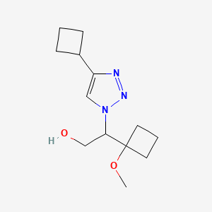 2-(4-Cyclobutyltriazol-1-yl)-2-(1-methoxycyclobutyl)ethanol