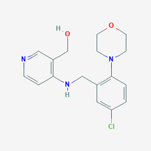 [4-[(5-Chloro-2-morpholin-4-ylphenyl)methylamino]pyridin-3-yl]methanol