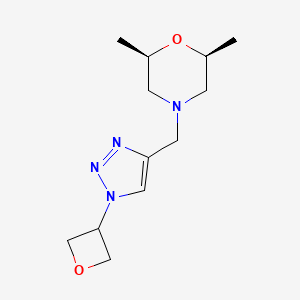 (2R,6S)-2,6-dimethyl-4-[[1-(oxetan-3-yl)triazol-4-yl]methyl]morpholine